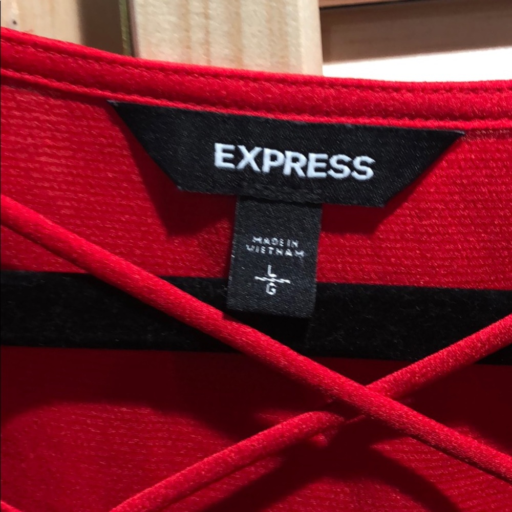 Express Red Blouse - Picture 2 of 2